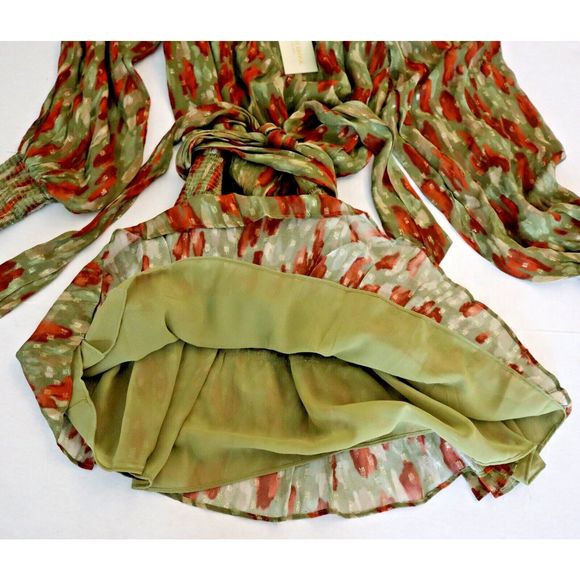 Ramy Brook A0822302 Women Sz M Clover Multi Sallie Off-Shoulder Mini Dress - Picture 10 of 13